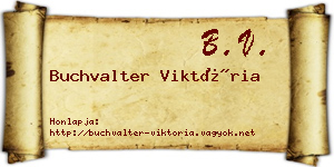 Buchvalter Viktória névjegykártya